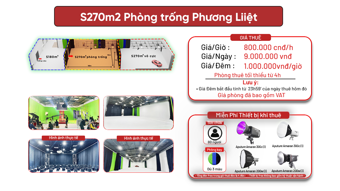 S270m2 Phòng Trống - Phương Liệt