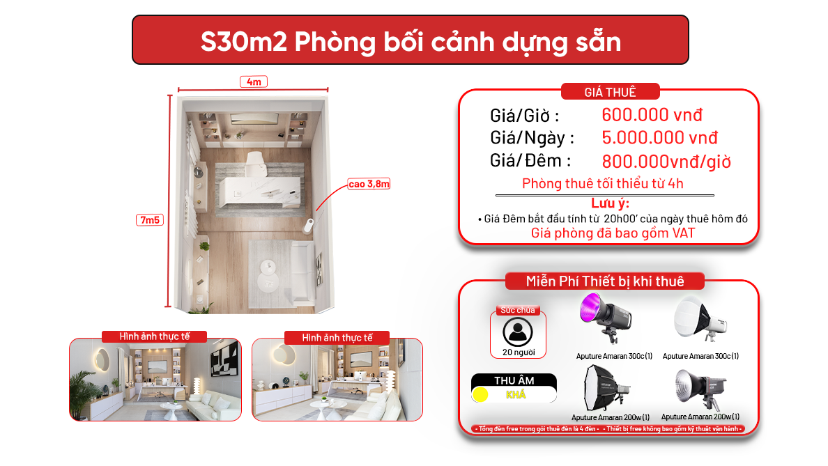 S30m2 - Phương Canh ( Phòng giám đóc bối cảnh dựng sẵn )