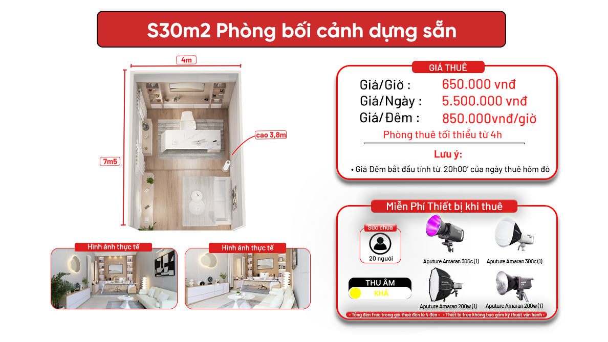 S30m2 - Phương Canh ( Phòng giám đóc bối cảnh dựng sẵn )