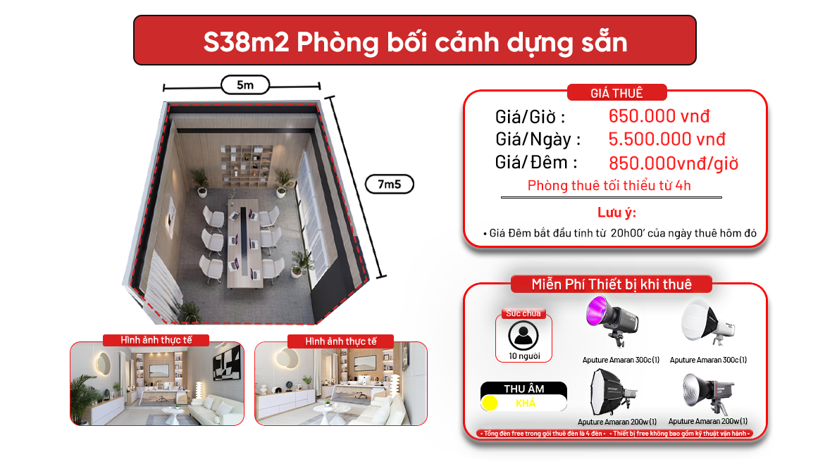 S38m2 - Phương Canh ( Phòng họp bối cảnh dựng sẵn )
