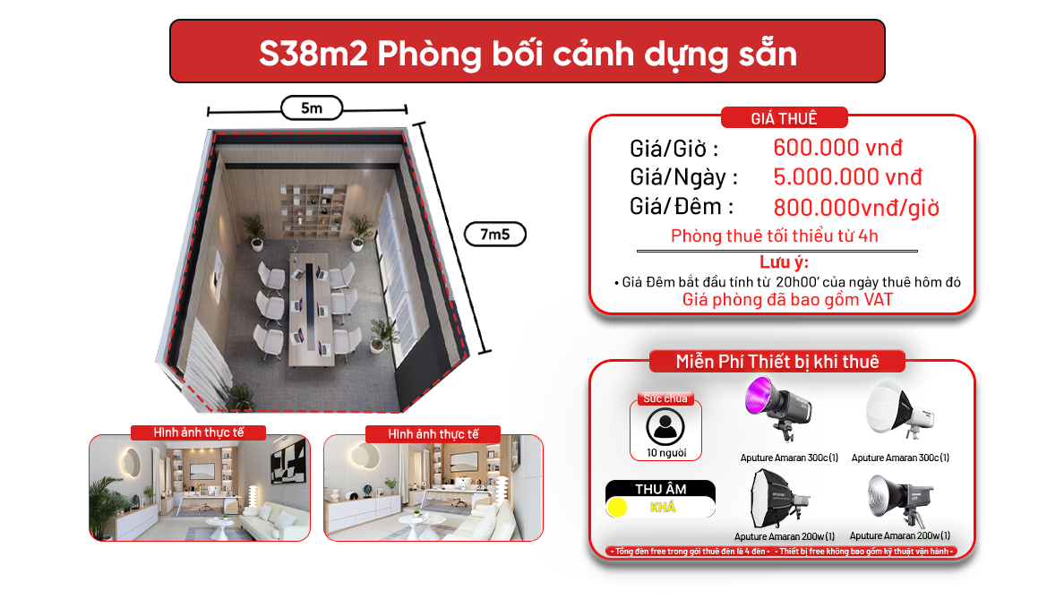 S38m2 - Phương Canh ( Phòng họp bối cảnh dựng sẵn )