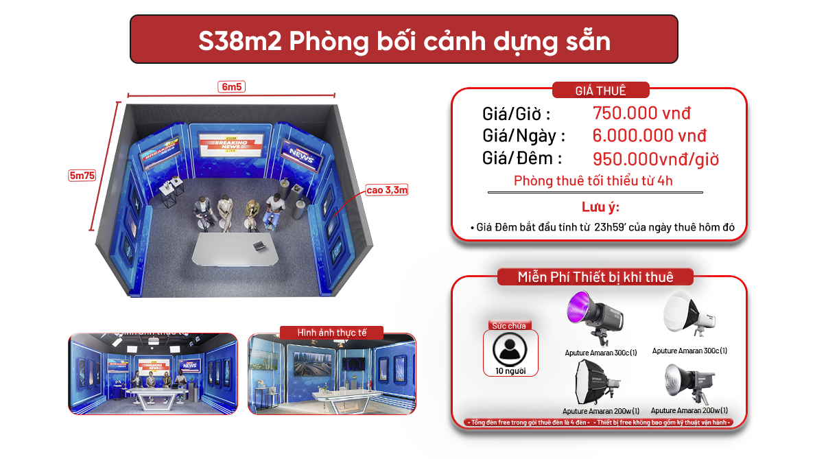 S38m2 - Phương Liệt ( Phòng dẫn bảng tin bối cảnh dựng sẵn )