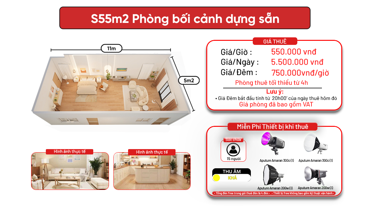 S55m2 - Phương Canh ( Phòng bối cảnh dựng sẵn )