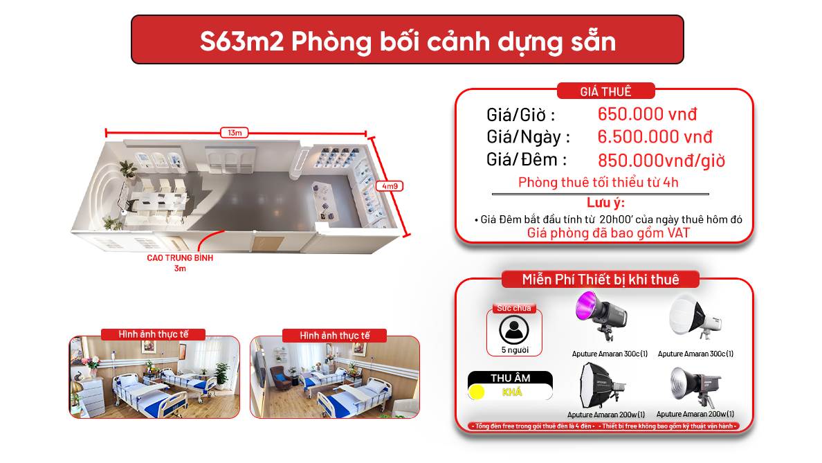 S63m2 - Phương Canh ( Phòng bối cảnh dựng sẵn )