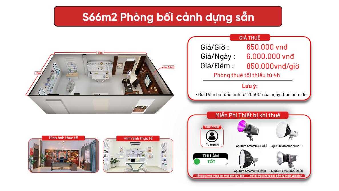 S66m2 - Phương canh ( Phòng bối cảnh dựng sẵn )