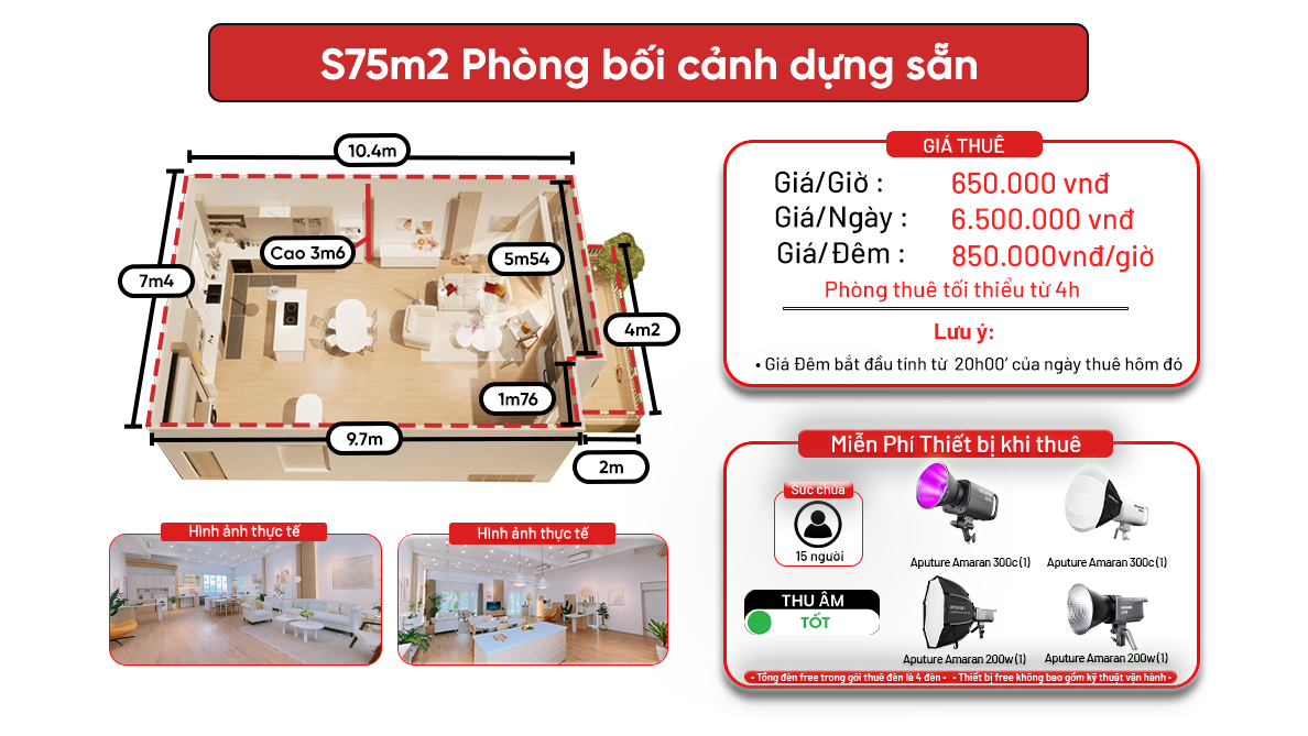 S75m2 - Phương Canh (Phòng bối cảnh dựng sẵn)