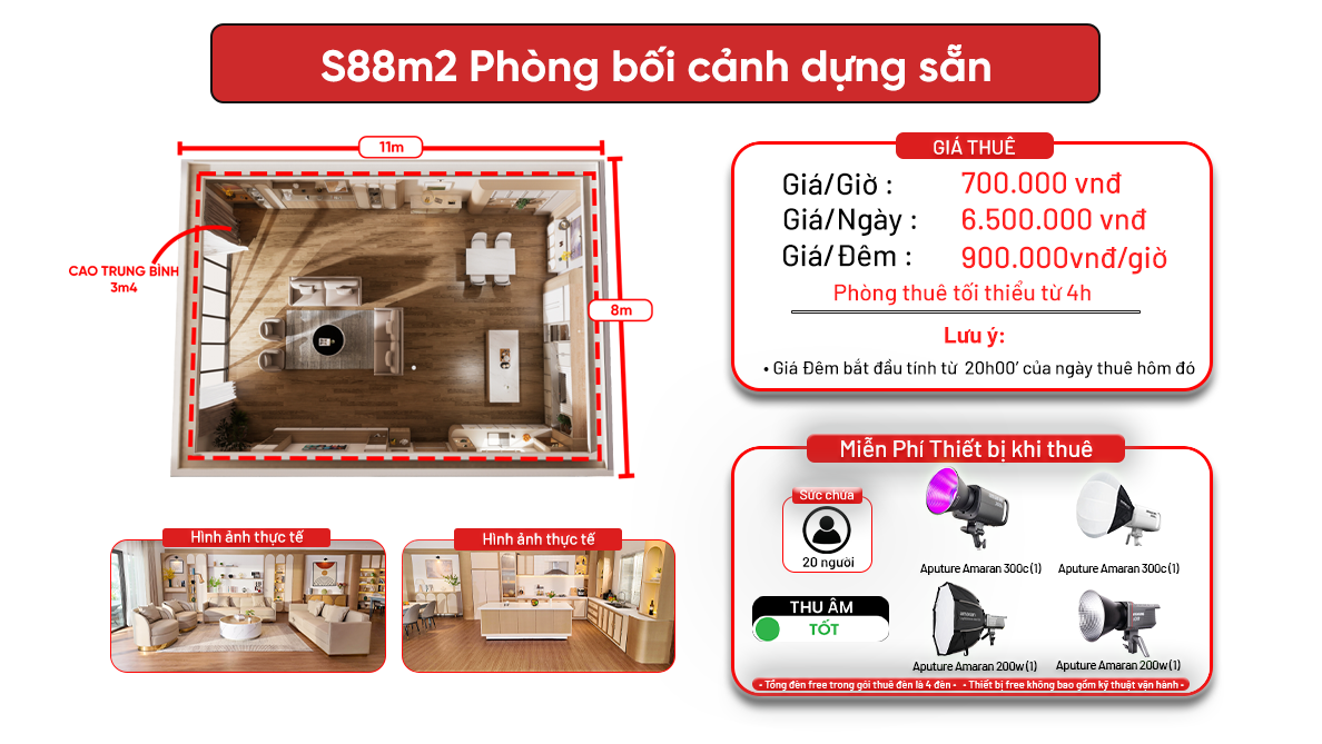 S88m2 - Phương canh ( Phòng bối cảnh dựng sẵn )