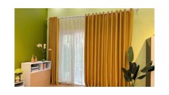 Rèm Cửa Vải Cam Vàng (250 - 1)