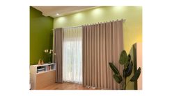 Rèm Cửa Vải Nâu Nhạt (250 - 1)