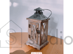 Đèn bão khung gỗ hải đăng (100 - 1)