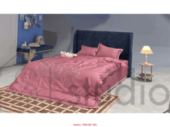 Giường nhung wingback xanh (1000 - 1)