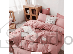 Bộ chăn/ga cotton tici hồng (150 -1 )