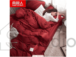 Bộ chăn/ga cotton tici màu đỏ (150 - 1)